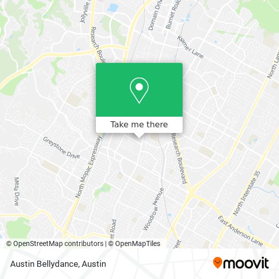 Mapa de Austin Bellydance