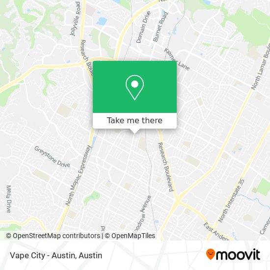 Vape City - Austin map