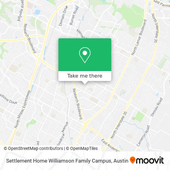 Mapa de Settlement Home Williamson Family Campus