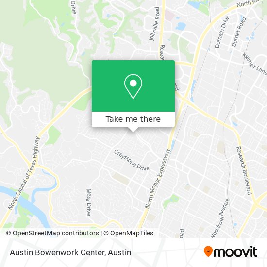 Austin Bowenwork Center map