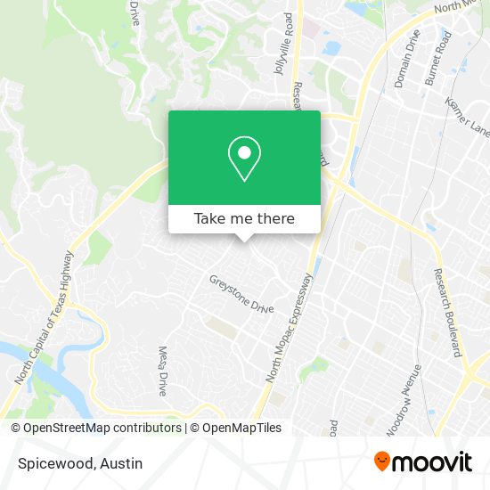 Spicewood map