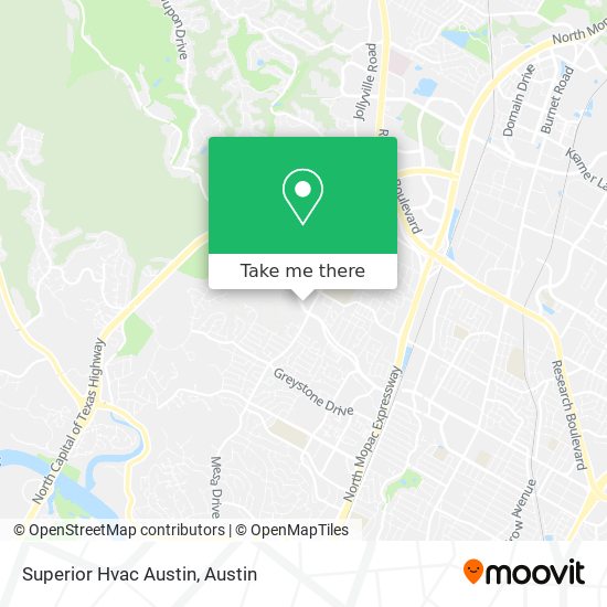 Mapa de Superior Hvac Austin