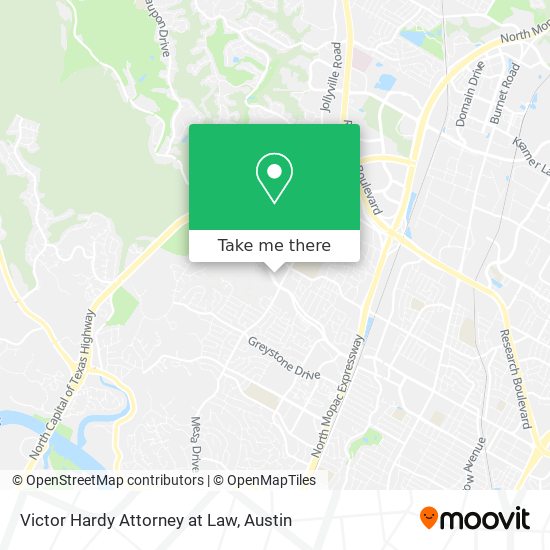 Victor Hardy Attorney at Law map