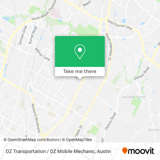 Mapa de DZ Transportation / DZ Mobile Mechanic