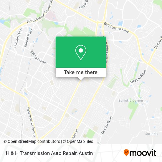 H & H Transmission Auto Repair map