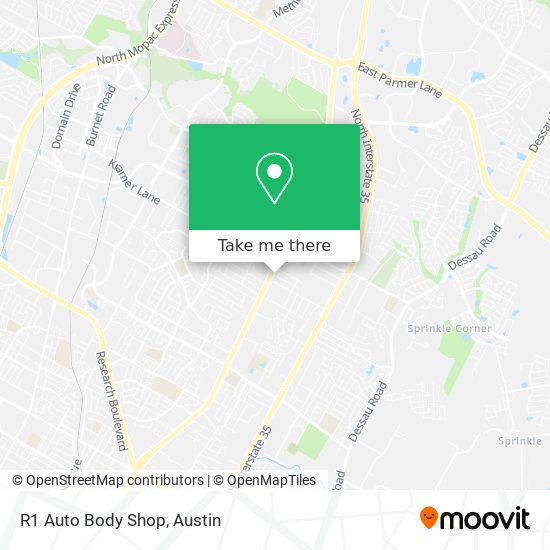 Mapa de R1 Auto Body Shop