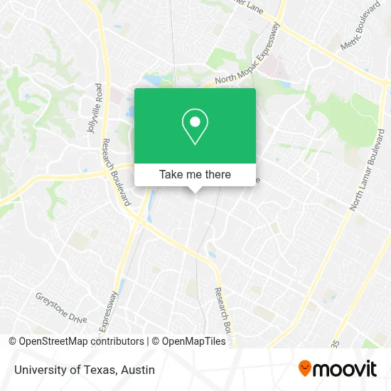 University of Texas map