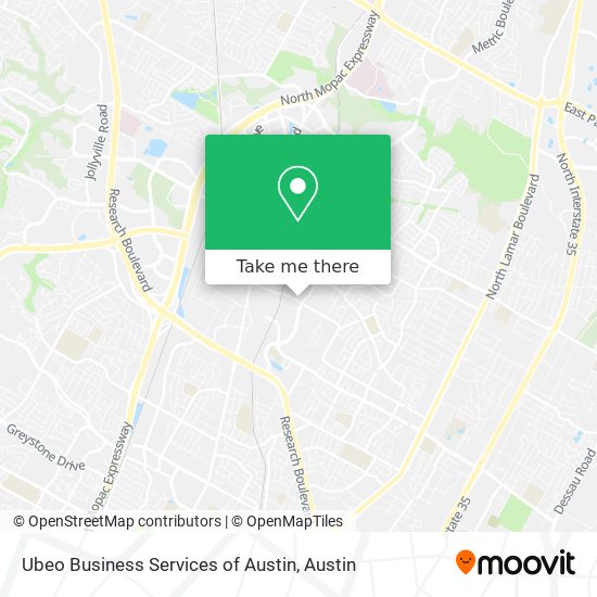 Ubeo Business Services of Austin map