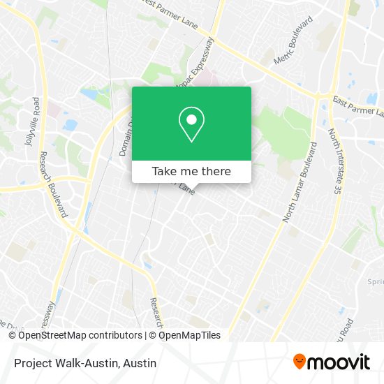 Project Walk-Austin map