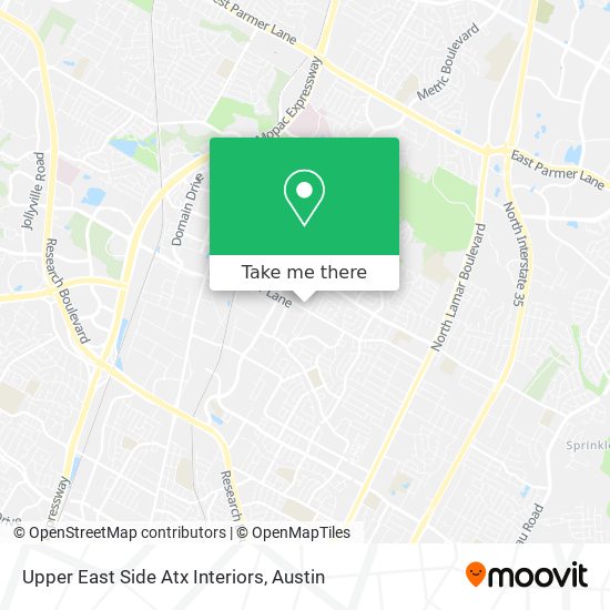 Mapa de Upper East Side Atx Interiors