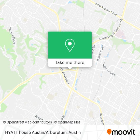 Mapa de HYATT house Austin/Arboretum