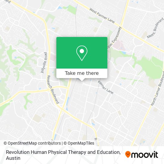 Revolution Human Physical Therapy and Education map