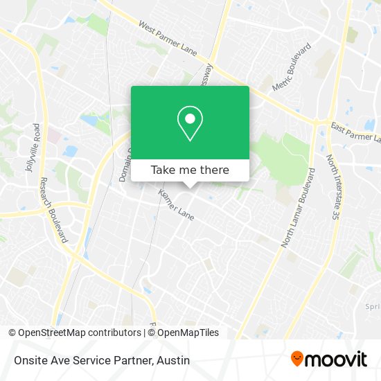 Mapa de Onsite Ave Service Partner