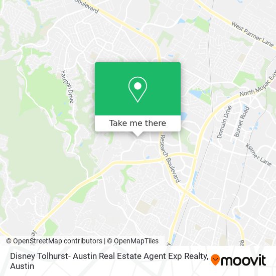 Disney Tolhurst- Austin Real Estate Agent Exp Realty map