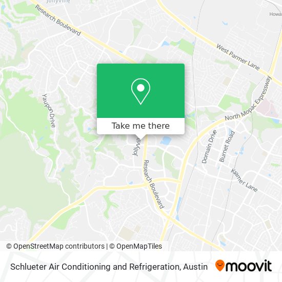 Schlueter Air Conditioning and Refrigeration map