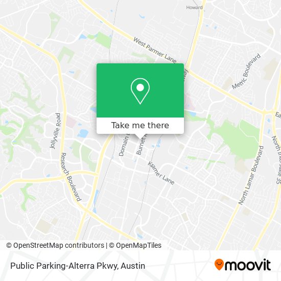 Public Parking-Alterra Pkwy map