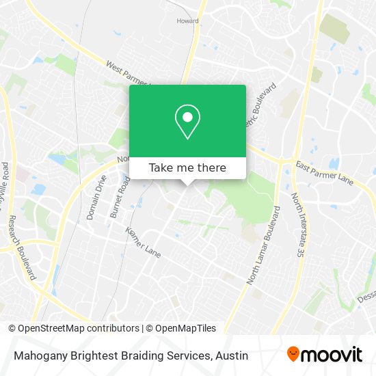 Mapa de Mahogany Brightest Braiding Services