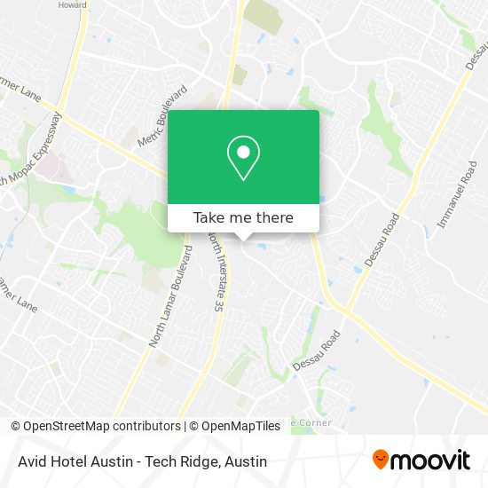 Mapa de Avid Hotel Austin - Tech Ridge