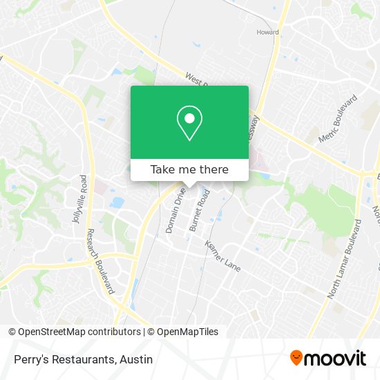 Mapa de Perry's Restaurants