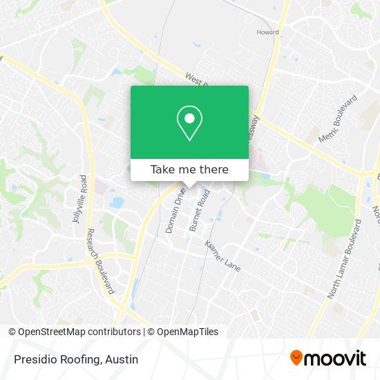 Mapa de Presidio Roofing