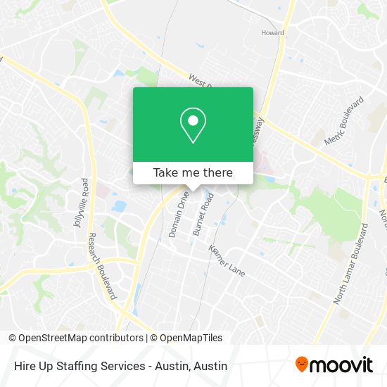 Hire Up Staffing Services - Austin map