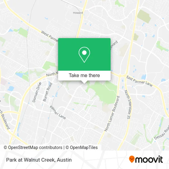 Park at Walnut Creek map