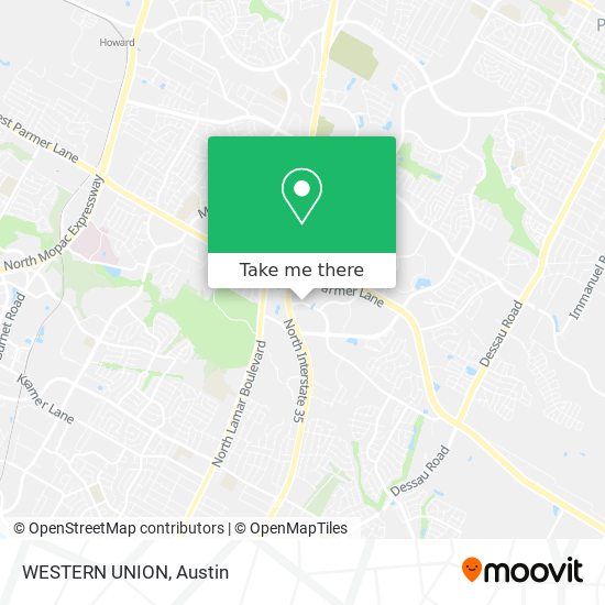 WESTERN UNION map