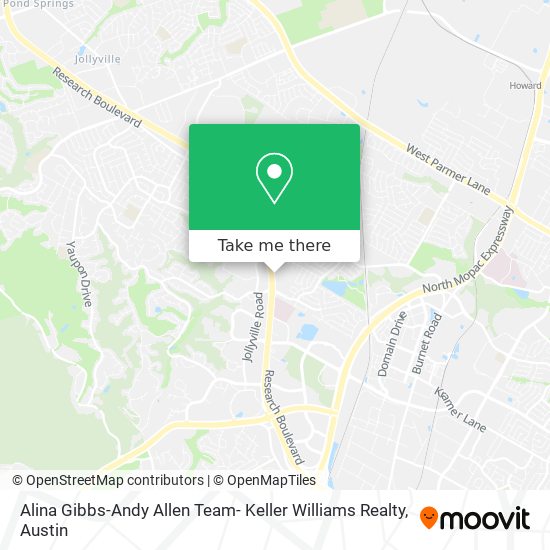 Mapa de Alina Gibbs-Andy Allen Team- Keller Williams Realty