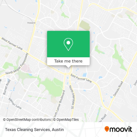 Mapa de Texas Cleaning Services