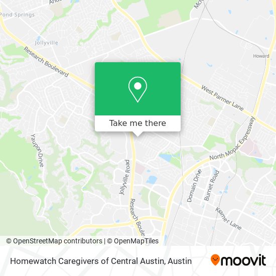 Mapa de Homewatch Caregivers of Central Austin