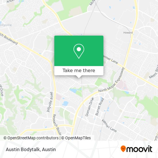 Austin Bodytalk map