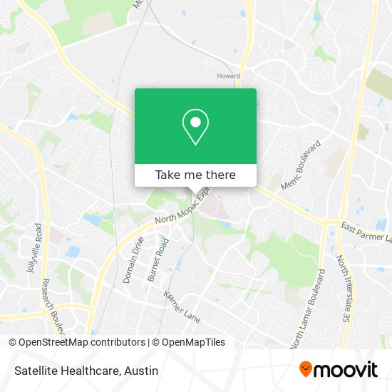 Satellite Healthcare map