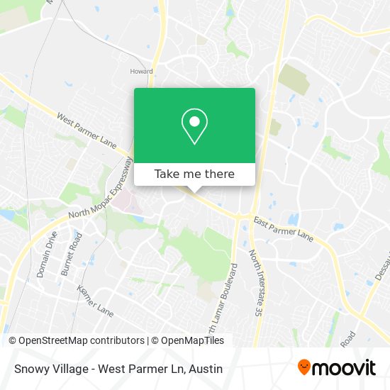 Mapa de Snowy Village - West Parmer Ln