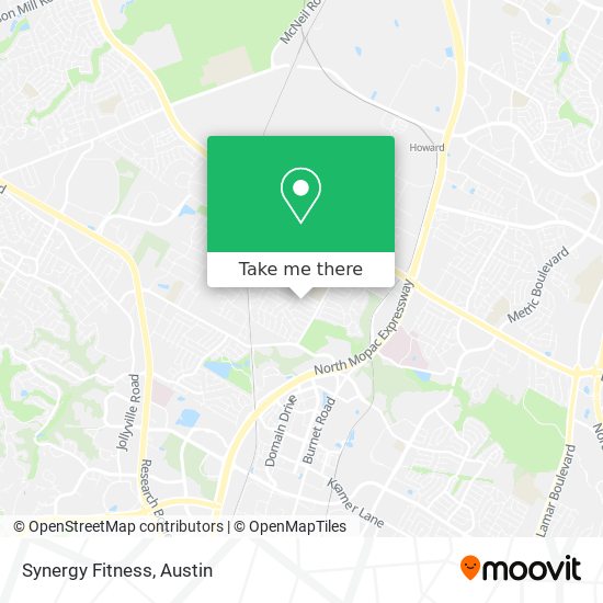 Synergy Fitness map