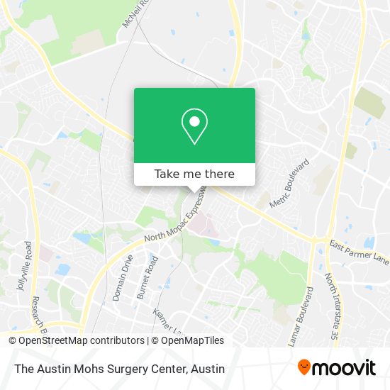 The Austin Mohs Surgery Center map