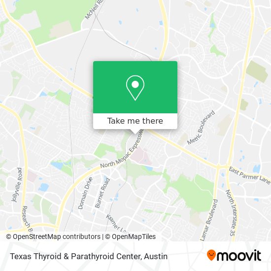 Texas Thyroid & Parathyroid Center map