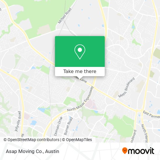 Asap Moving Co. map