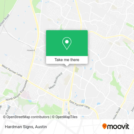 Hardman Signs map