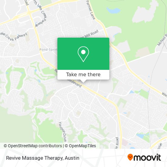 Revive Massage Therapy map