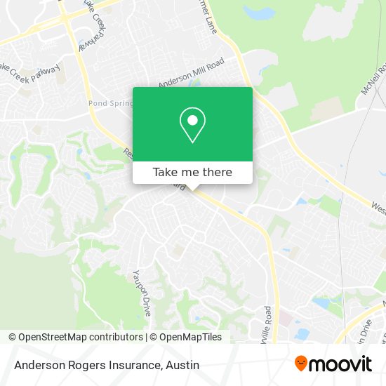 Anderson Rogers Insurance map