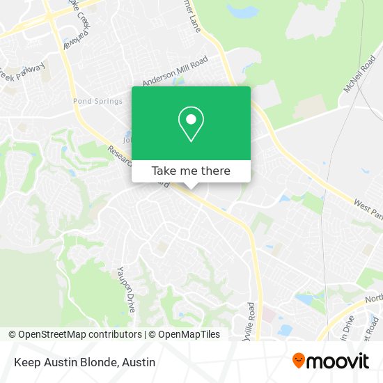 Keep Austin Blonde map