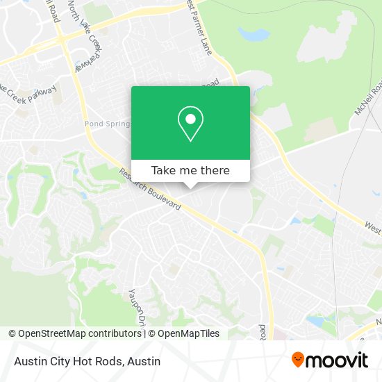 Austin City Hot Rods map