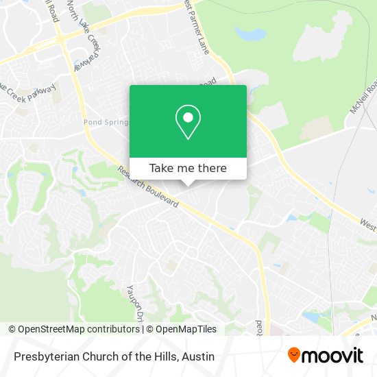 Mapa de Presbyterian Church of the Hills