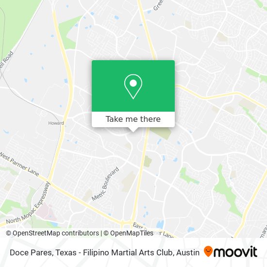 Doce Pares, Texas - Filipino Martial Arts Club map