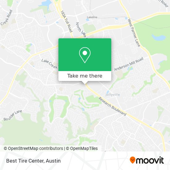 Best Tire Center map