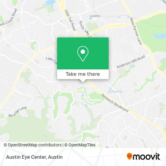 Austin Eye Center map