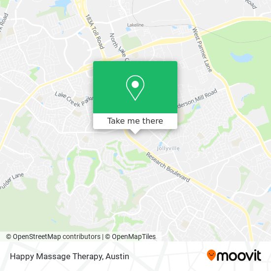 Happy Massage Therapy map