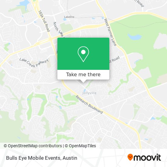 Bulls Eye Mobile Events map