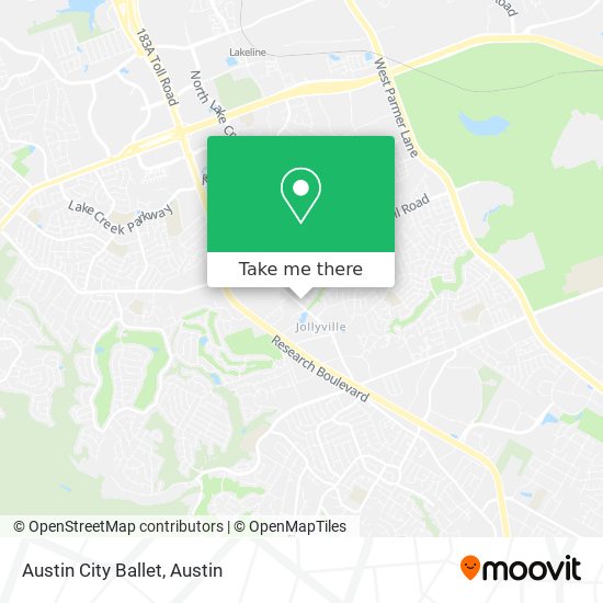 Austin City Ballet map