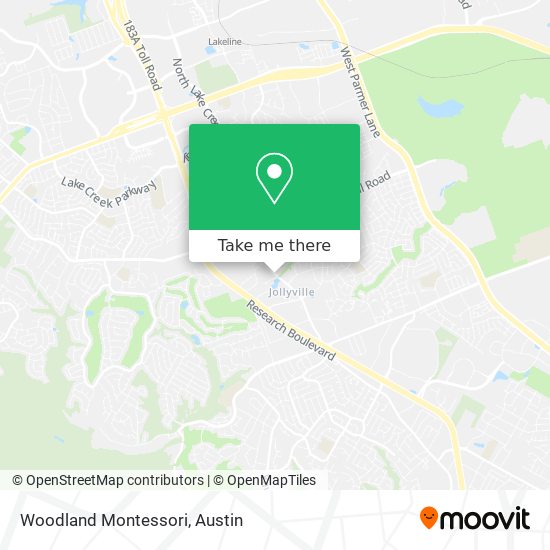 Woodland Montessori map